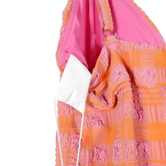 NWT Sample Andie Swim Women's Lanikai Candy Plaid Swimsuit XS Multicolor 2609 - Picture 11 of 13